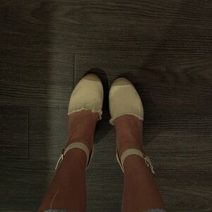 H&M Cream Espadrille Women's Shoes